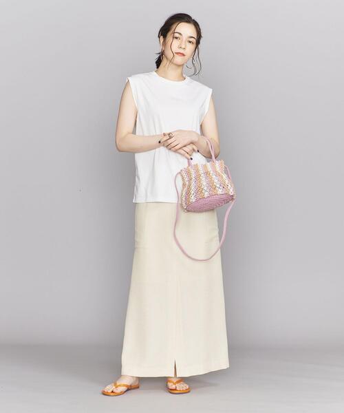 BEAUTY&YOUTH UNITED ARROWS(ビューティーアンドユースユナイテッドアローズ)の「クロシェ ミニ ショルダーバッグ -2WAY-(ショルダーバッグ・レディース・ライラック/オフホワイト・FREE)」の12枚目の写真