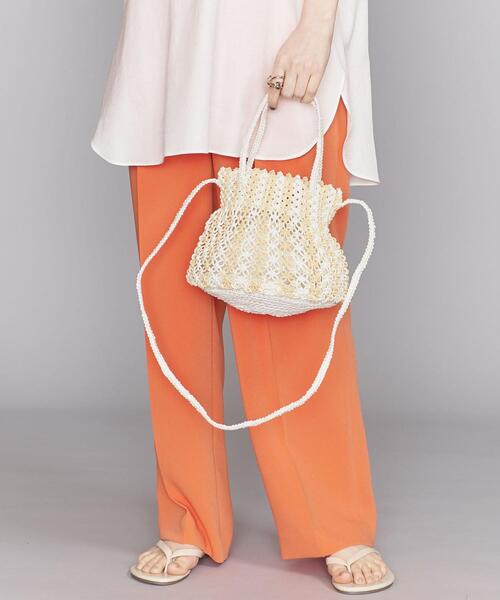 BEAUTY&YOUTH UNITED ARROWS(ビューティーアンドユースユナイテッドアローズ)の「クロシェ ミニ ショルダーバッグ -2WAY-(ショルダーバッグ・レディース・ライラック/オフホワイト・FREE)」の14枚目の写真