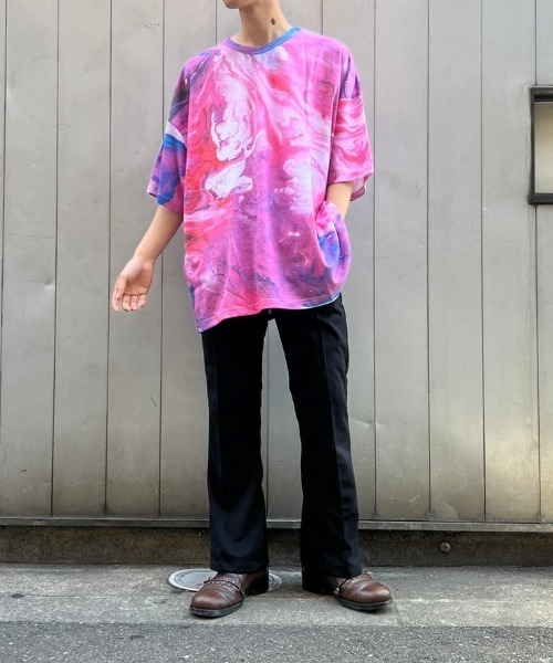 AZIONE(アジオネ)の「AZIONE/アジオネ/センタープレスフレアパンツ(その他パンツ・メンズ・ブラック/グレー・MEDIUM/LARGE)」の6枚目の写真
