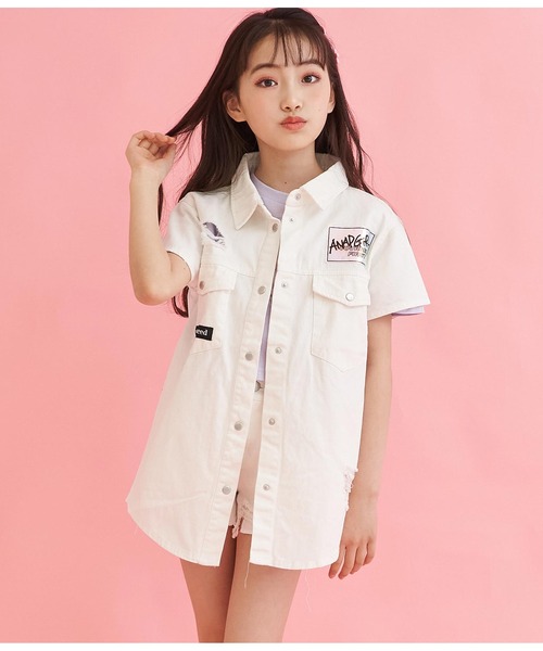 anapgirl 卒服 ANAP GiRL（アナップガール）の「刺繍入ライダースジャケット