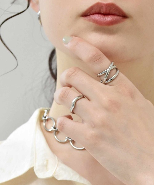 LHME（エルエイチエムイー）の「LHME ブランチリング/サージカルステンレス316L（金属アレルギー対応）（リング・レディース・シルバー/ゴールド・11号/9号/13号/15号）」の8枚目の写真