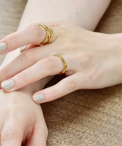 LHME（エルエイチエムイー）の「LHME ブランチリング/サージカルステンレス316L（金属アレルギー対応）（リング・レディース・シルバー/ゴールド・11号/9号/13号/15号）」の11枚目の写真
