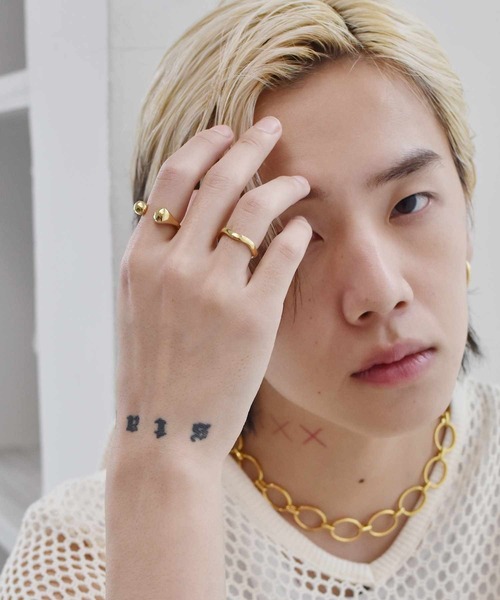 LHME（エルエイチエムイー）の「LHME ブランチリング/サージカルステンレス316L（金属アレルギー対応）（リング・レディース・シルバー/ゴールド・11号/9号/13号/15号）」の15枚目の写真