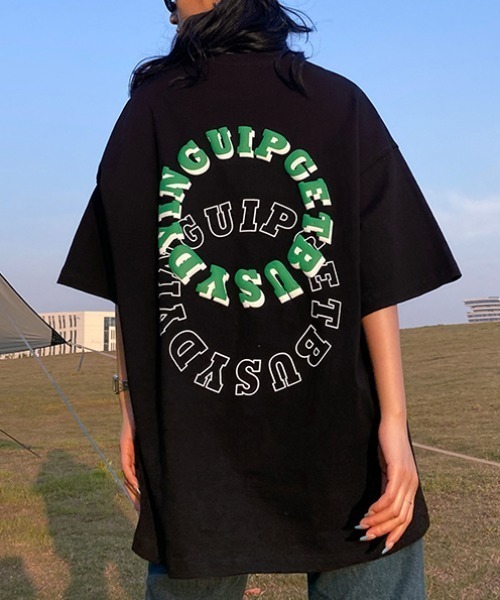 MGV(エムジーヴィー)の「ダブルサークルロゴT(Tシャツ/カットソー・メンズ・ホワイト/ブラック/ブラウン・MEDIUM/LARGE/X-LARGE)」の2枚目の写真
