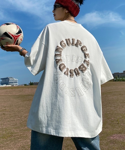 MGV(エムジーヴィー)の「ダブルサークルロゴT(Tシャツ/カットソー・メンズ・ホワイト/ブラック/ブラウン・MEDIUM/LARGE/X-LARGE)」の4枚目の写真