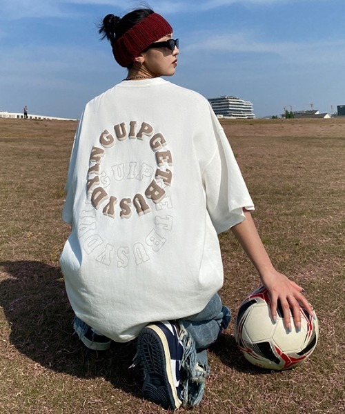 MGV(エムジーヴィー)の「ダブルサークルロゴT(Tシャツ/カットソー・メンズ・ホワイト/ブラック/ブラウン・MEDIUM/LARGE/X-LARGE)」の8枚目の写真