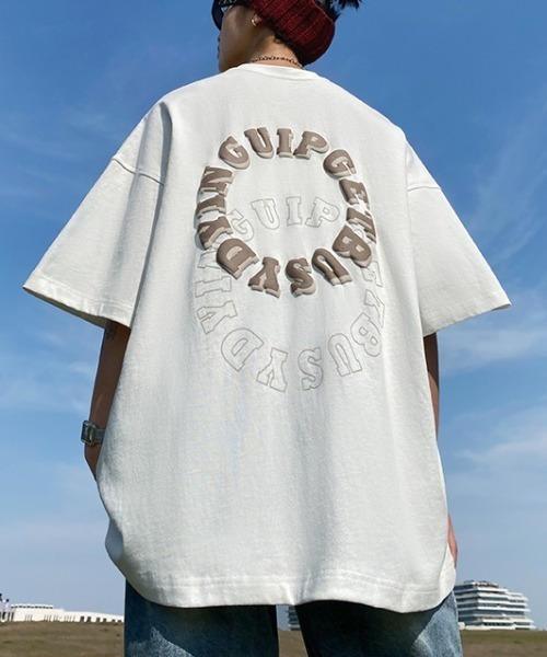 MGV(エムジーヴィー)の「ダブルサークルロゴT(Tシャツ/カットソー・メンズ・ホワイト/ブラック/ブラウン・MEDIUM/LARGE/X-LARGE)」の9枚目の写真