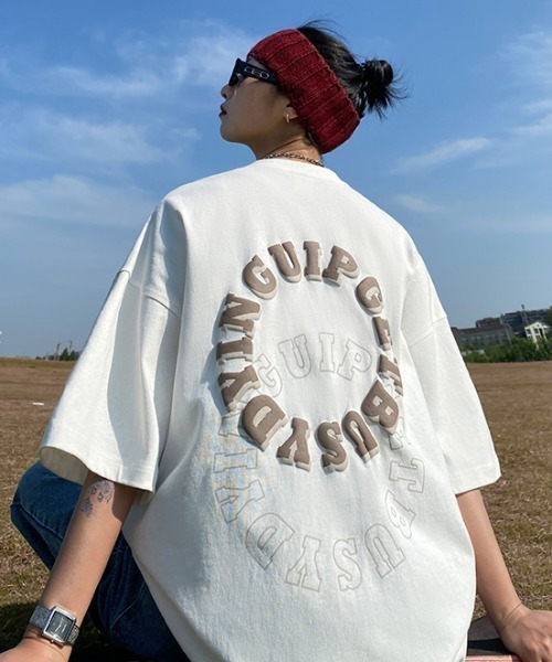 MGV(エムジーヴィー)の「ダブルサークルロゴT(Tシャツ/カットソー・メンズ・ホワイト/ブラック/ブラウン・MEDIUM/LARGE/X-LARGE)」の10枚目の写真