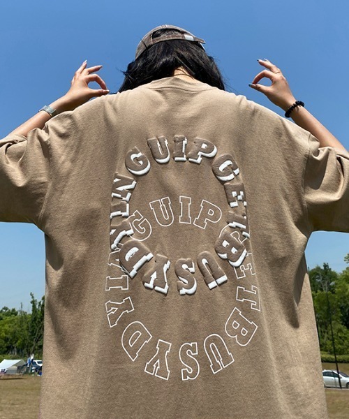 MGV(エムジーヴィー)の「ダブルサークルロゴT(Tシャツ/カットソー・メンズ・ホワイト/ブラック/ブラウン・MEDIUM/LARGE/X-LARGE)」の16枚目の写真