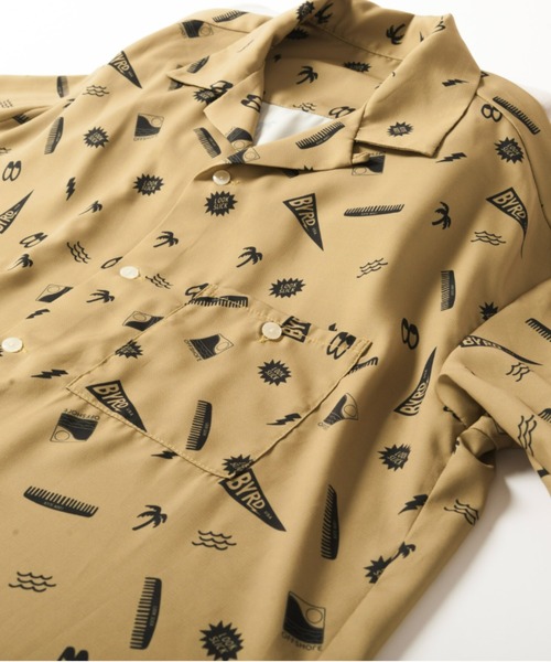 BYRD（バード）の「【ZOZOTOWN限定】BYRD×OFFSHORE×パトリシオ コラボモデル 水陸両用 速乾 オープンカラーシャツ/BYRDﾛｺﾞｼｬﾂ OS22-2BY-001（シャツ/ブラウス・メンズ・ブラック/カーキ・XL/M/L）」の5枚目の写真