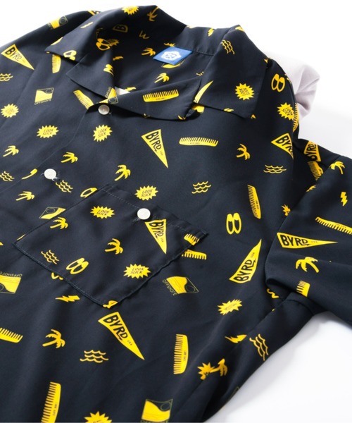 BYRD（バード）の「【ZOZOTOWN限定】BYRD×OFFSHORE×パトリシオ コラボモデル 水陸両用 速乾 オープンカラーシャツ/BYRDﾛｺﾞｼｬﾂ OS22-2BY-001（シャツ/ブラウス・メンズ・ブラック/カーキ・XL/M/L）」の3枚目の写真