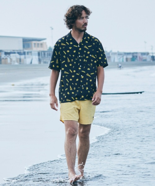 BYRD（バード）の「【ZOZOTOWN限定】BYRD×OFFSHORE×パトリシオ コラボモデル 水陸両用 速乾 オープンカラーシャツ/BYRDﾛｺﾞｼｬﾂ OS22-2BY-001（シャツ/ブラウス・メンズ・ブラック/カーキ・XL/M/L）」の8枚目の写真