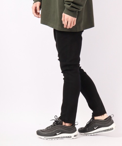 FUNALIVE(ファンアライブ)の「裾カットオフ ダメージストレッチデニムパンツ EXPECTATION(デニムパンツ・メンズ・チャコールグレー/ライトグレー/インディゴブルー/ブルー/ブラック・L/M/XL/S)」の13枚目の写真