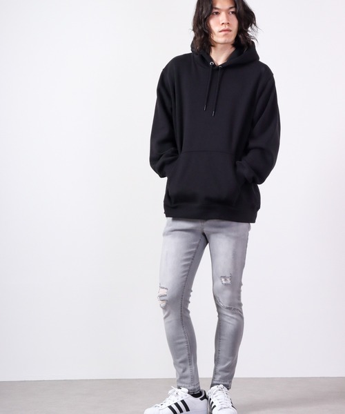 FUNALIVE(ファンアライブ)の「裾カットオフ ダメージストレッチデニムパンツ EXPECTATION(デニムパンツ・メンズ・チャコールグレー/ライトグレー/インディゴブルー/ブルー/ブラック・L/M/XL/S)」の19枚目の写真