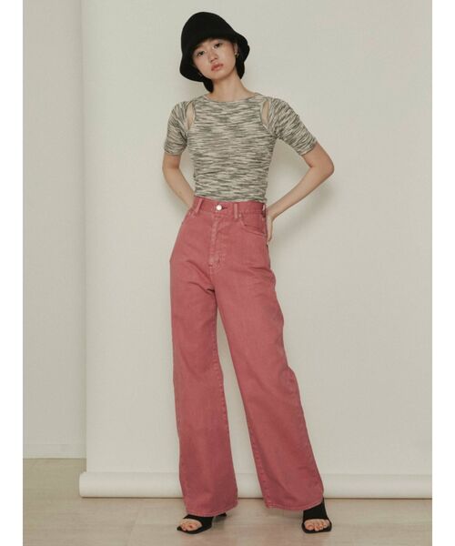 EMODA（エモダ）の「カッティングフィットトップ（Tシャツ/カットソー・レディース・ホワイト/ブラック/グレー/ピンク・FREE）」の13枚目の写真