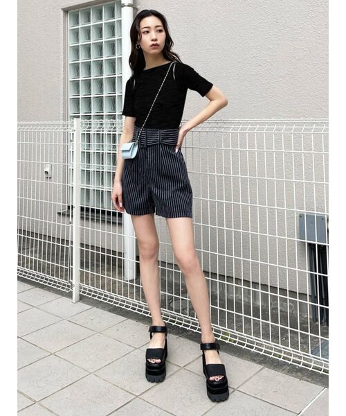 EMODA（エモダ）の「カッティングフィットトップ（Tシャツ/カットソー・レディース・ホワイト/ブラック/グレー/ピンク・FREE）」の11枚目の写真