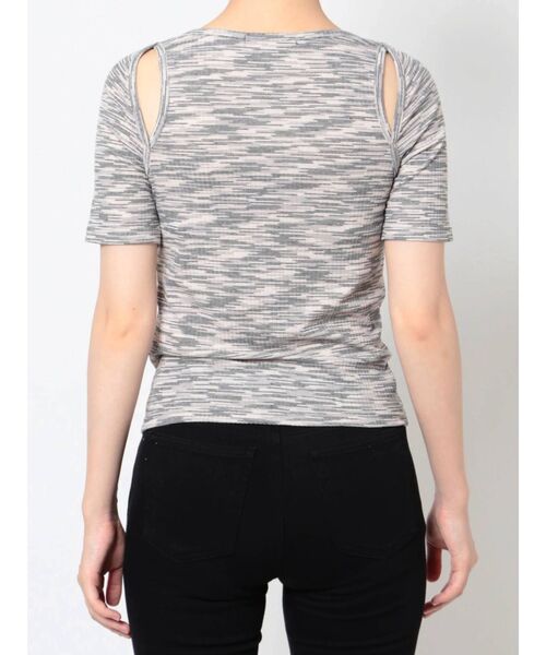 EMODA（エモダ）の「カッティングフィットトップ（Tシャツ/カットソー・レディース・ホワイト/ブラック/グレー/ピンク・FREE）」の14枚目の写真