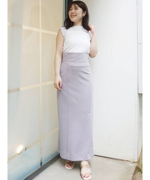MERCURYDUO(マーキュリーデュオ)の「インナー付透かし編みニット(ニット/セーター・レディース・オフホワイト/ブラック/ピンク・FREE)」の4枚目の写真
