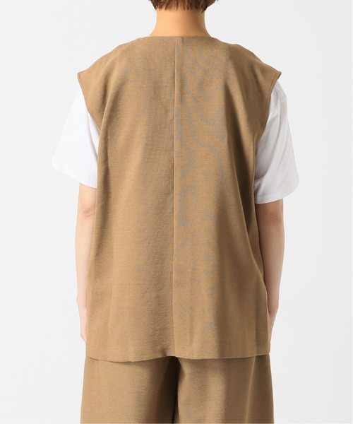 B.C STOCK（ベーセーストック）の「シャンブレーブッチャーベスト（ベスト・レディース・ベージュ/アイボリー・FREE）」の13枚目の写真