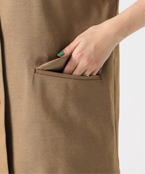 B.C STOCK（ベーセーストック）の「シャンブレーブッチャーベスト（ベスト・レディース・ベージュ/アイボリー・FREE）」の17枚目の写真