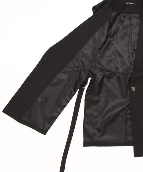 SpRay(スプレイ)の「サイドベルトテーラードジレ(ベスト・レディース・ブラック/オフホワイト/グレイッシュベージュ・FREE)」の9枚目の写真