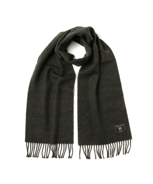 BEAMS（ビームス）の「BEAMS / MOON ソリッド マフラー（マフラー・メンズ・グレー/ライトブラウン/ブラック/オリーブ/ワイン/ネイビー・ONE SIZE）」の5枚目の写真