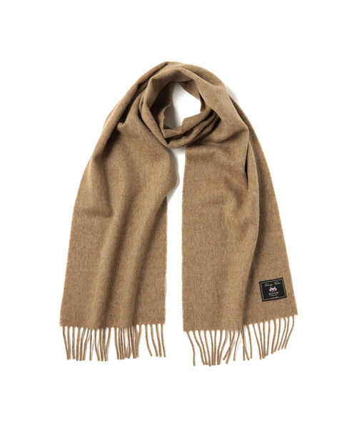 BEAMS（ビームス）の「BEAMS / MOON ソリッド マフラー（マフラー・メンズ・グレー/ライトブラウン/ブラック/オリーブ/ワイン/ネイビー・ONE SIZE）」の12枚目の写真