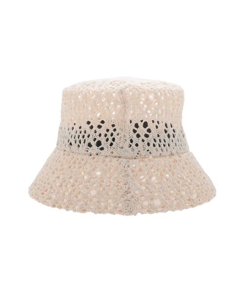 dazzlin（ダズリン）の「ペーパー柄編みハット（ハット・レディース・ブラウン/ベージュ・FREE）」の4枚目の写真
