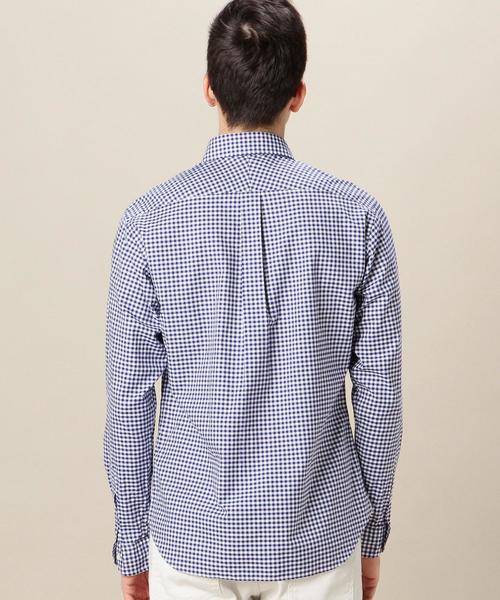 BEAUTY&YOUTH UNITED ARROWS（ビューティーアンドユースユナイテッドアローズ）の「BY オックスフォード ギンガムチェックシャツ：◆（シャツ/ブラウス・メンズ・ブラック/ロイヤルブルー/オフホワイト・SMALL/X-SMALL/LARGE/MEDIUM/X-LARGE）」の4枚目の写真