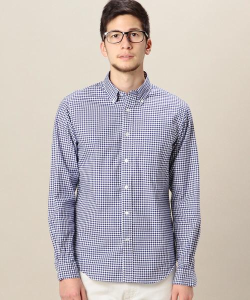 BEAUTY&YOUTH UNITED ARROWS（ビューティーアンドユースユナイテッドアローズ）の「BY オックスフォード ギンガムチェックシャツ：◆（シャツ/ブラウス・メンズ・ブラック/ロイヤルブルー/オフホワイト・SMALL/X-SMALL/LARGE/MEDIUM/X-LARGE）」の7枚目の写真
