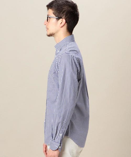 BEAUTY&YOUTH UNITED ARROWS（ビューティーアンドユースユナイテッドアローズ）の「BY オックスフォード ギンガムチェックシャツ：◆（シャツ/ブラウス・メンズ・ブラック/ロイヤルブルー/オフホワイト・SMALL/X-SMALL/LARGE/MEDIUM/X-LARGE）」の8枚目の写真
