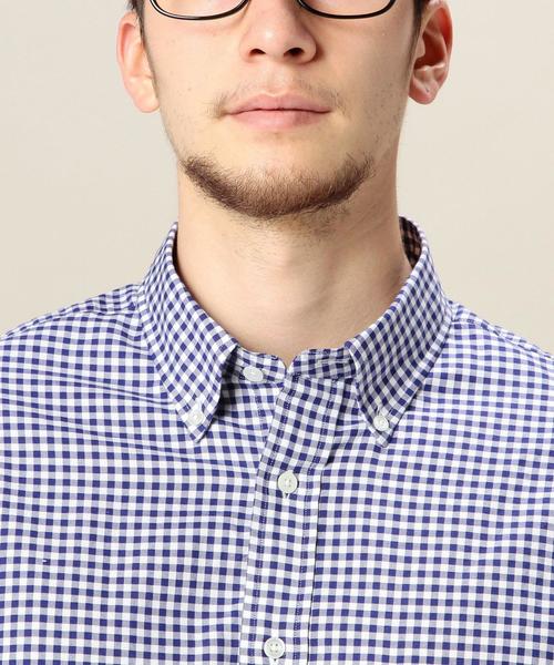 BEAUTY&YOUTH UNITED ARROWS（ビューティーアンドユースユナイテッドアローズ）の「BY オックスフォード ギンガムチェックシャツ：◆（シャツ/ブラウス・メンズ・ブラック/ロイヤルブルー/オフホワイト・SMALL/X-SMALL/LARGE/MEDIUM/X-LARGE）」の10枚目の写真