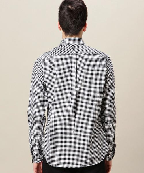 BEAUTY&YOUTH UNITED ARROWS（ビューティーアンドユースユナイテッドアローズ）の「BY オックスフォード ギンガムチェックシャツ：◆（シャツ/ブラウス・メンズ・ブラック/ロイヤルブルー/オフホワイト・SMALL/X-SMALL/LARGE/MEDIUM/X-LARGE）」の5枚目の写真