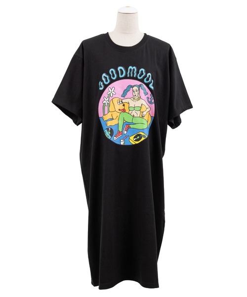 PUNYUS（プニュズ）の「GOODMOODビッグＴワンピース（ワンピース・レディース・ホワイト/ブラック/パープル/ピンク・4/3）」の19枚目の写真