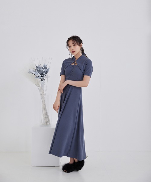 ANDGEEBEE（アンジービー）の「ボレロキャミワンピセット（ワンピース・レディース・ブラック/ブルー・MEDIUM）」の2枚目の写真