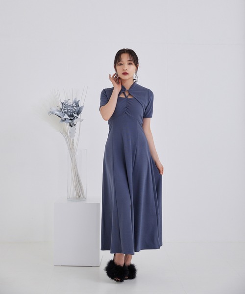 ANDGEEBEE（アンジービー）の「ボレロキャミワンピセット（ワンピース・レディース・ブラック/ブルー・MEDIUM）」の11枚目の写真