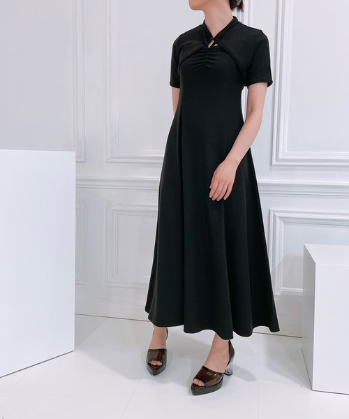 ANDGEEBEE（アンジービー）の「ボレロキャミワンピセット（ワンピース・レディース・ブラック/ブルー・MEDIUM）」の8枚目の写真