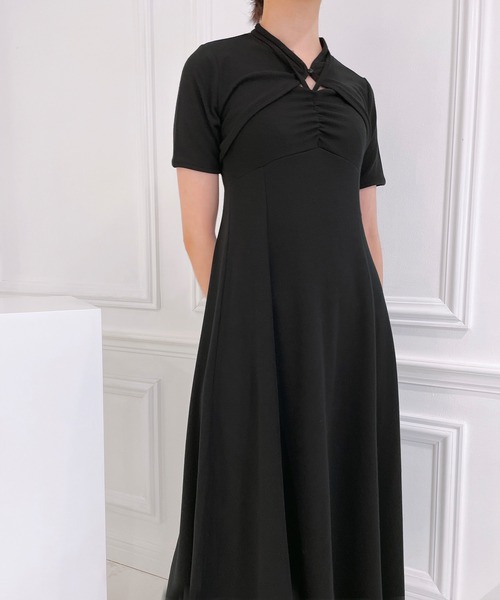 ANDGEEBEE（アンジービー）の「ボレロキャミワンピセット（ワンピース・レディース・ブラック/ブルー・MEDIUM）」の4枚目の写真