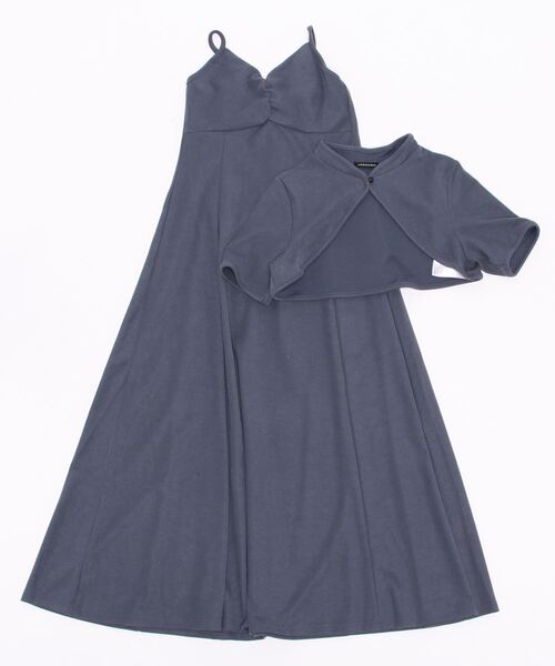 ANDGEEBEE（アンジービー）の「ボレロキャミワンピセット（ワンピース・レディース・ブラック/ブルー・MEDIUM）」の5枚目の写真