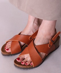 JoyWalker（ジョイウォーカー）の「(ES)【 Joy Walker 】フェイクレザー ウェッジソール サンダル（サンダル）」