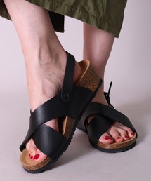 JoyWalker（ジョイウォーカー）の「(ES)【 Joy Walker 】フェイクレザー ウェッジソール サンダル（サンダル）」