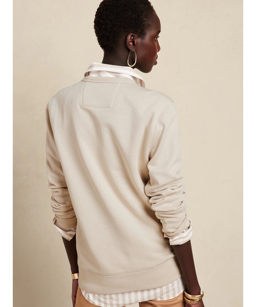 BANANA REPUBLIC FACTORY STORE（バナナリパブリック ファクトリーストア）の「BANANA REPUBLIC FACTORY STORE　　ロゴ スウェットシャツ（スウェット・レディース・ネイビー/その他/その他1/ワイン・S/M/L/XS）」の7枚目の写真
