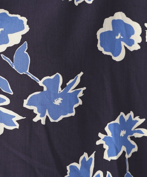 niko and...（ニコアンド）の「幾何アートプリント開襟シャツ（シャツ/ブラウス・レディース・ネイビー/ピンク/グリーン/ボルドー・MEDIUM/LARGE）」の22枚目の写真