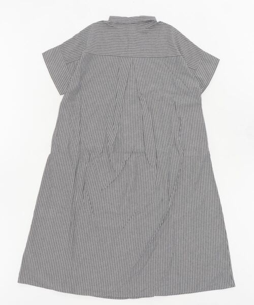 Samansa Mos2(サマンサ モスモス)の「ロングシャツワンピース(シャツワンピース・レディース・ブラック/サックスブルー/モカ/チャコール・フリ-)」の5枚目の写真