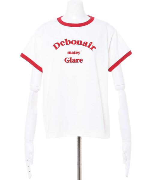 INGNI(イング)の「フロッキーロゴリンガーTシャツ(Tシャツ/カットソー・レディース・ホワイト×レッド/ホワイト×グリーン/ホワイト×ブラック/ブラック×ホワイト・M)」の5枚目の写真