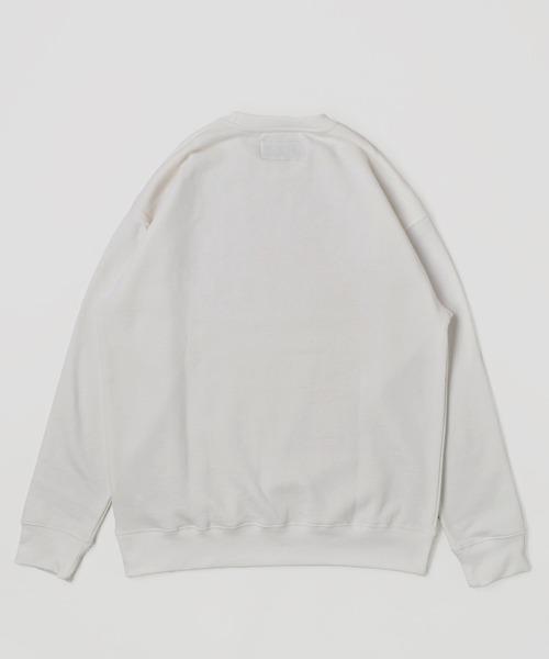 UNIVERSAL OVERALL（ユニバーサルオーバーオール）の「【UNIVERSAL OVERALL】T/C SWEAT ILLNOAS / カレッジデザインプルオーバー（スウェット・レディース・ホワイト/ネイビー/グレー/グリーン/オートミール・SMALL/MEDIUM/LARGE/X-LARGE）」の7枚目の写真