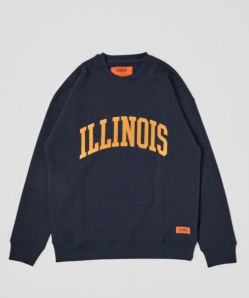 UNIVERSAL OVERALL（ユニバーサルオーバーオール）の「【UNIVERSAL OVERALL】T/C SWEAT ILLNOAS / カレッジデザインプルオーバー（スウェット・レディース・ホワイト/ネイビー/グレー/グリーン/オートミール・SMALL/MEDIUM/LARGE/X-LARGE）」の18枚目の写真