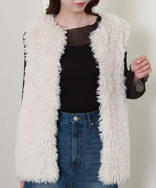 archives（アルシーヴ）の「シアー楊柳長袖ブラウス（シャツ/ブラウス・レディース・ブラック/アイボリー/ブルーグレー/モカ・MEDIUM）」の15枚目の写真