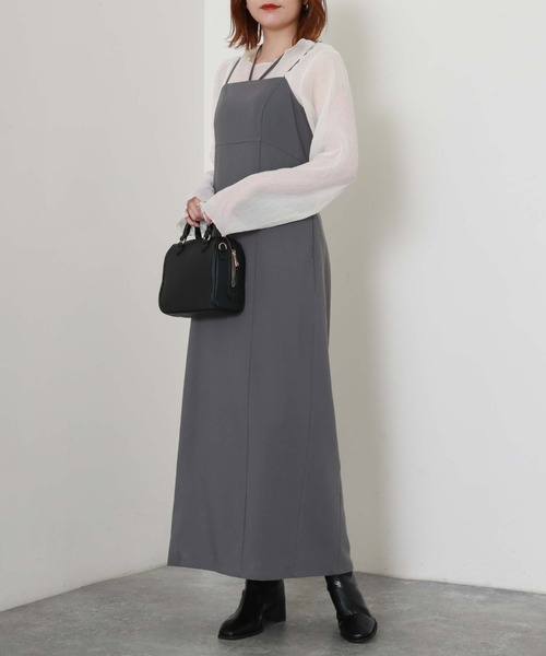 archives（アルシーヴ）の「シアー楊柳長袖ブラウス（シャツ/ブラウス・レディース・ブラック/アイボリー/ブルーグレー/モカ・MEDIUM）」の16枚目の写真