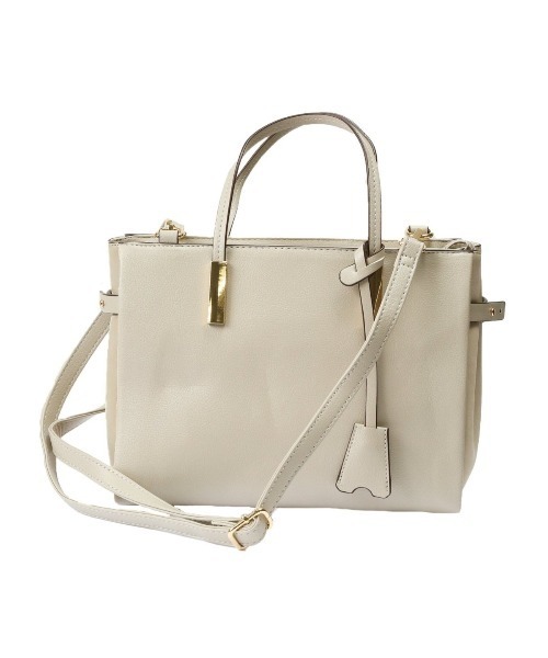 m.f.editorial（エムエフエディトリアル）の「配色 2WAYハンドバッグ（ハンドバッグ・レディース・ブルー/ブラック/グレー・FREE）」の3枚目の写真